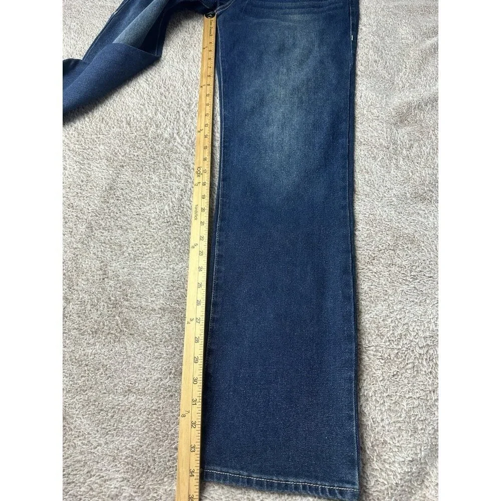 True Religion Ricky SN Flap Straight Jeans Men’s 33 Blue NWT $159